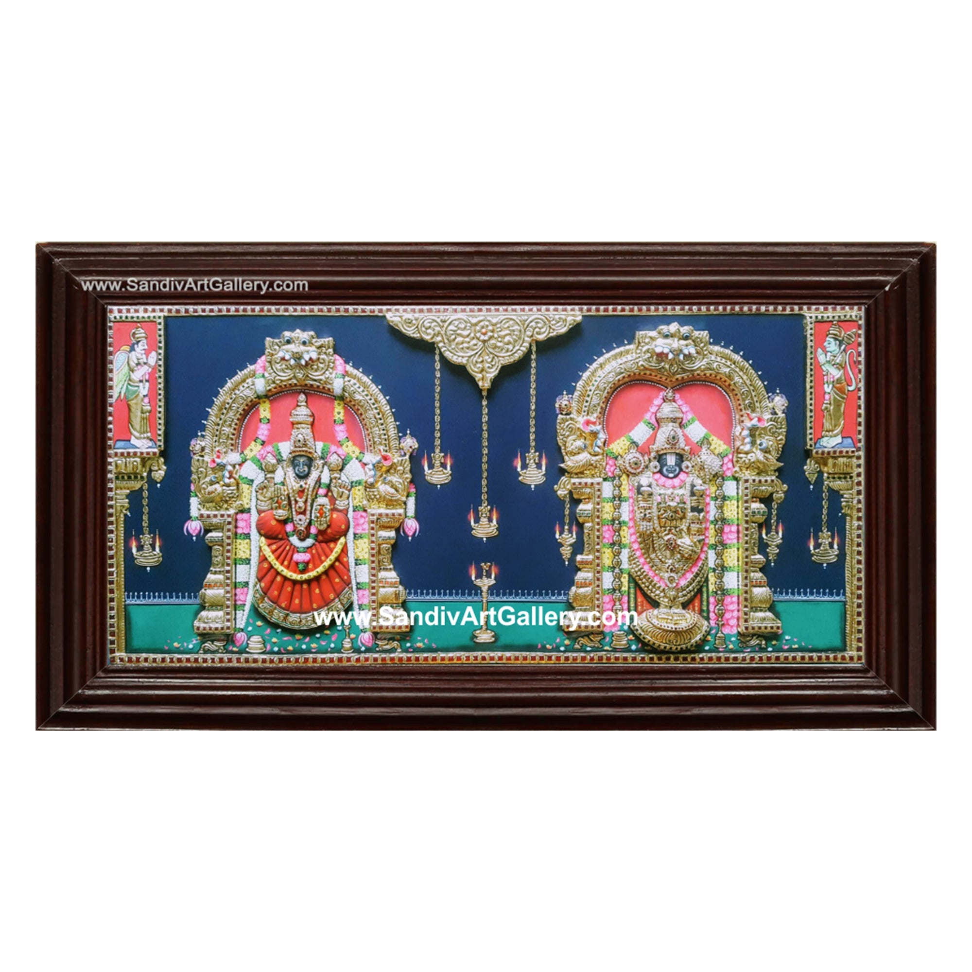 Balaji Padmavati Thayar Tanjore Painting
