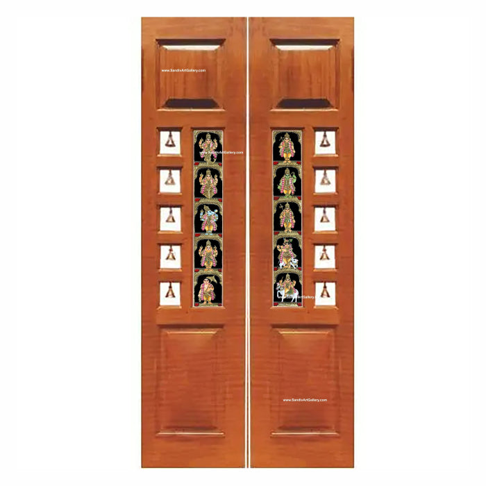 Dasavatharam Tanjore Painting for Pooja Room Door