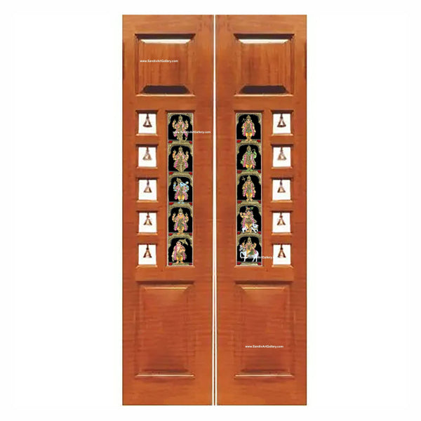 Dasavatharam Tanjore Painting for Pooja Room Door