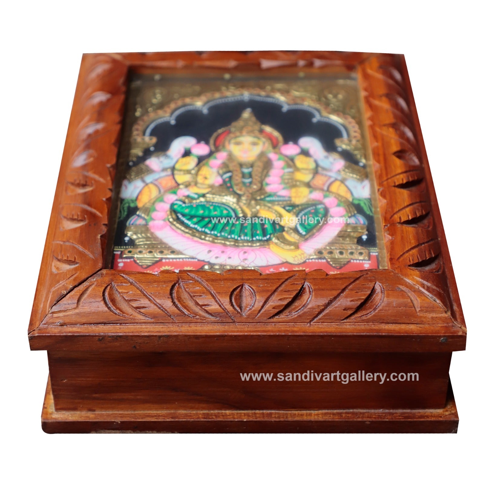 Lakshmi Tanjore Painting Jewel Box 3