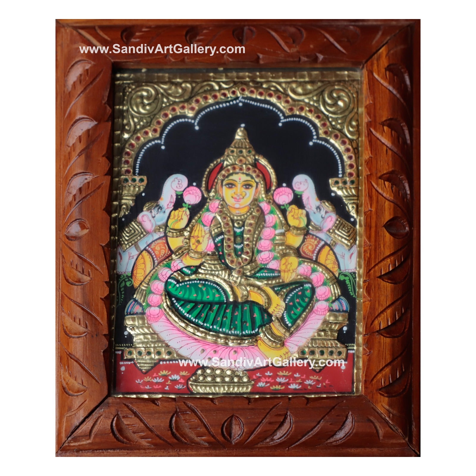 Lakshmi Tanjore Painting Jewel Box 3