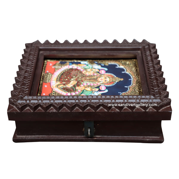 Lakshmi Tanjore Painting Jewel Box 4