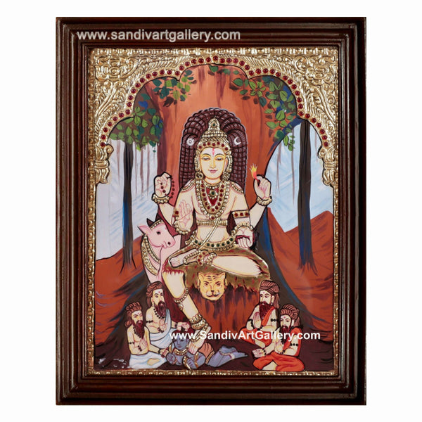 Dhakshanamurthy Tanjore Painting