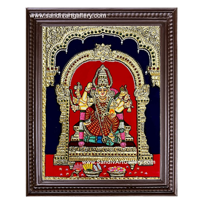 Kariya Kaali Amman Tanjore Painting