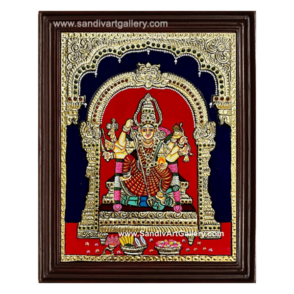 Kariya Kaali Amman Tanjore Painting