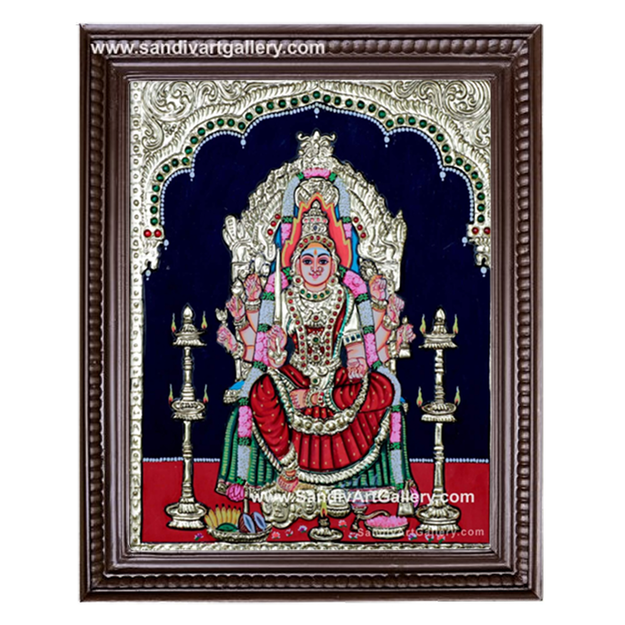 Samayapuram Mariamman Tanjore Painting