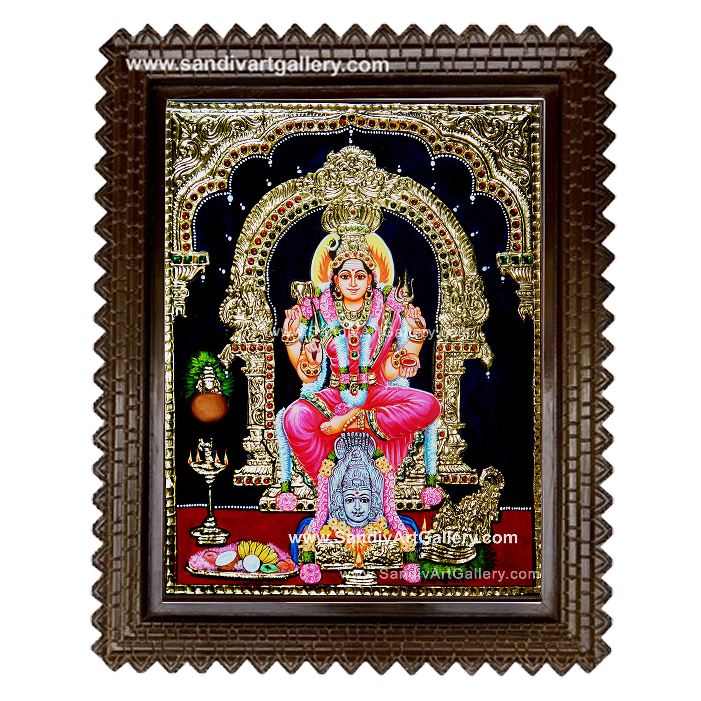 Karumariamman Tanjore Painting1