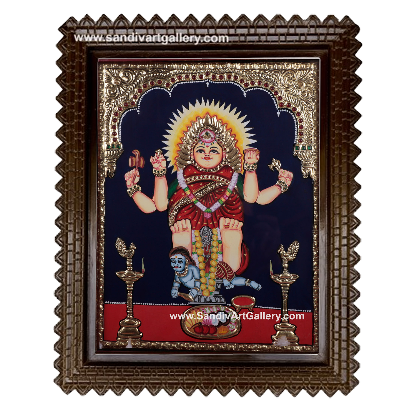 Masani Amman Tanjore Painting