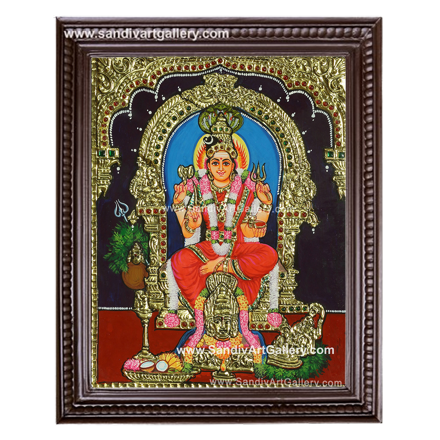 Karumaariamman Tanjore Painting