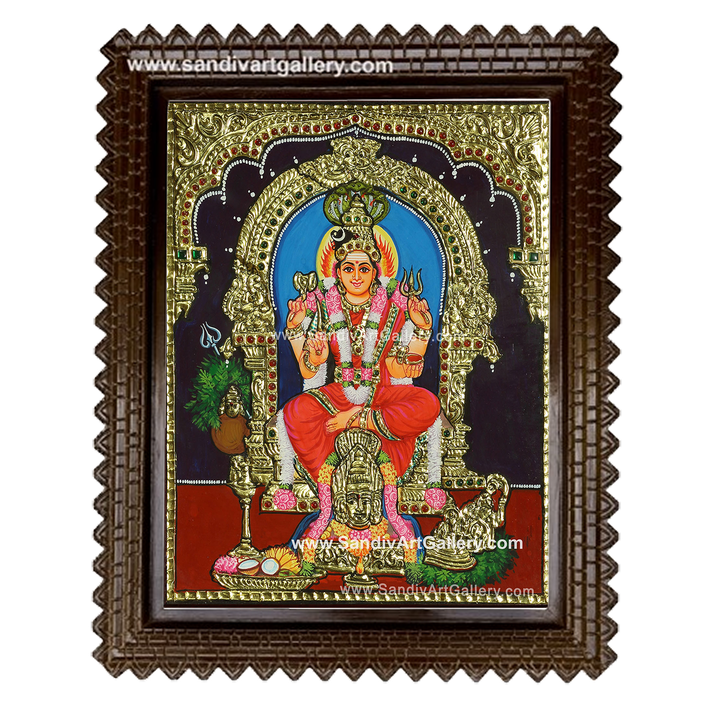 Karumaariamman Tanjore Painting