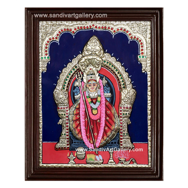 Amman Semi Embossed Tanjore Painting