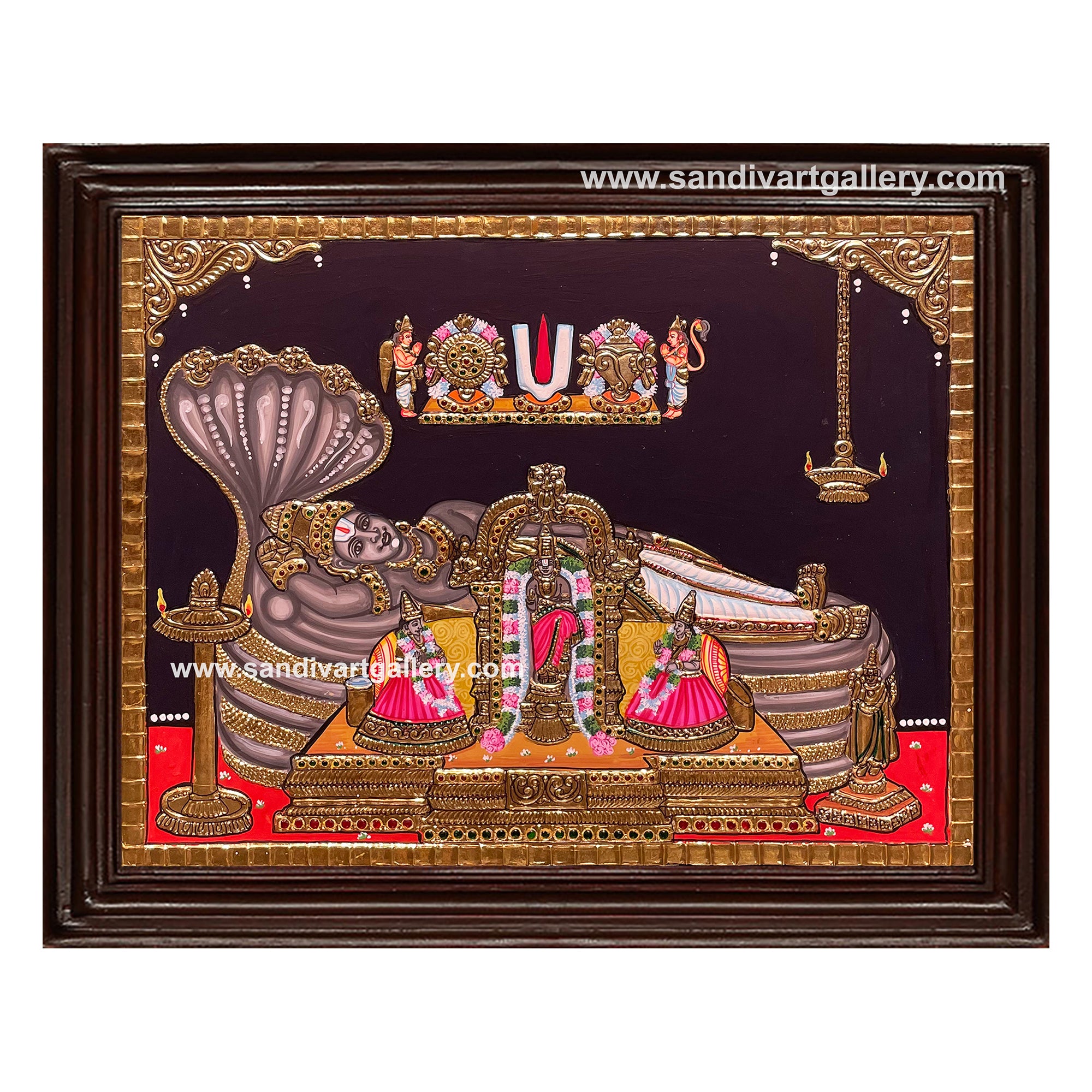 Anantha Padhmanabha Swamy  Tanjore Painting