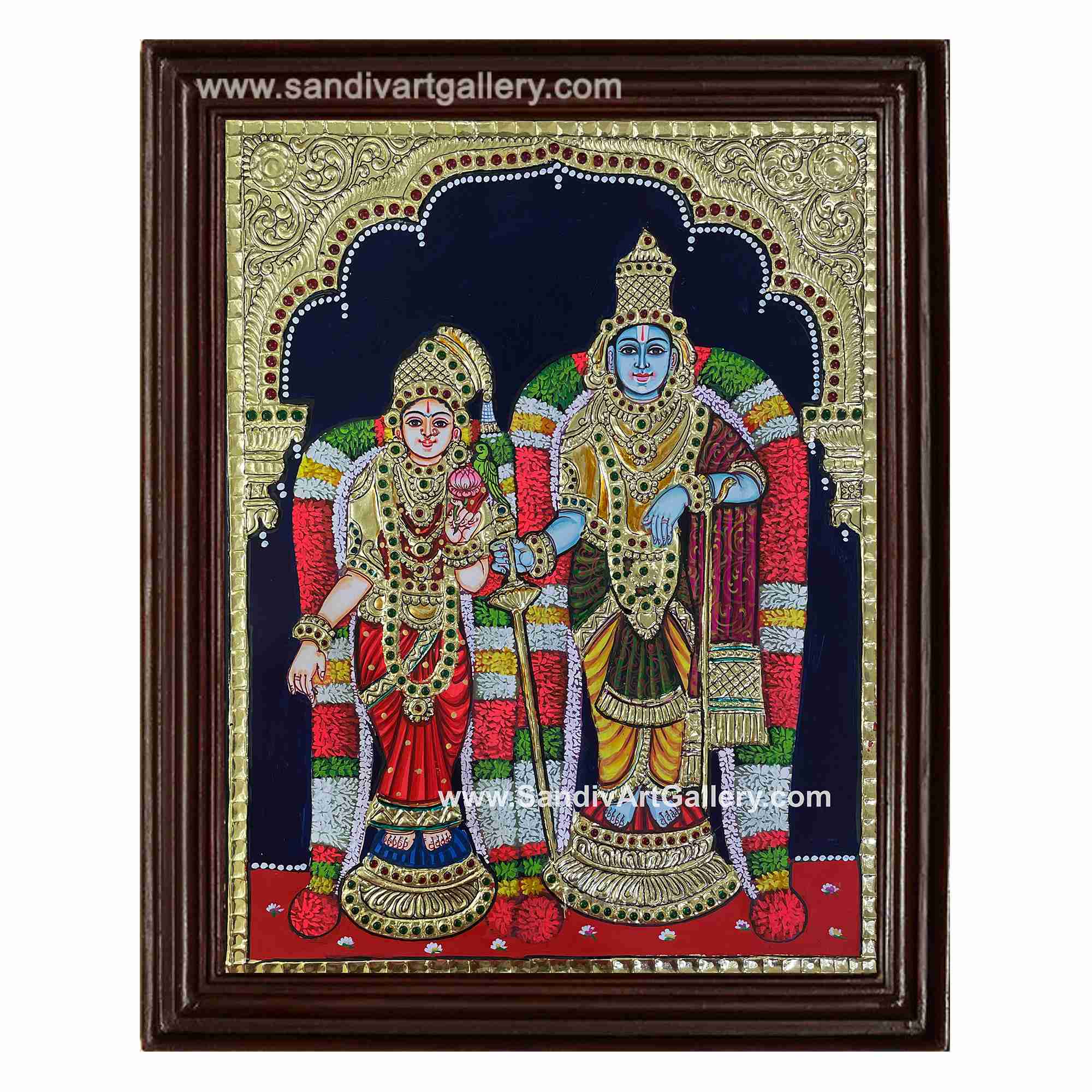 Andal Rangamanar Tanjore Painting