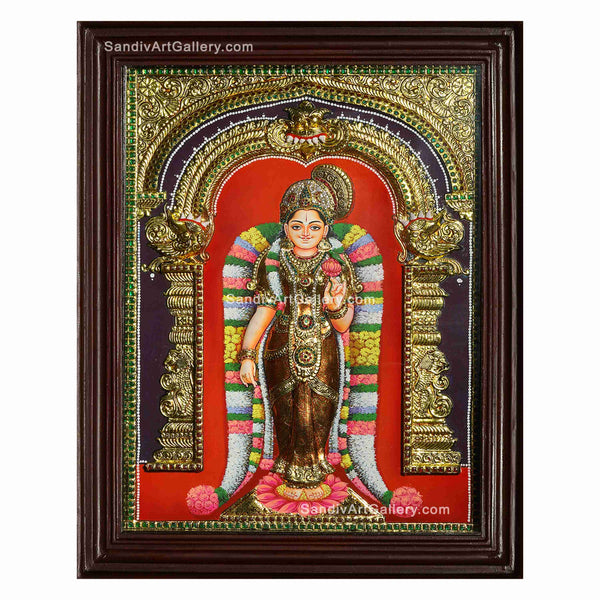 Aandal 3D Super Embossed Tanjore Painting