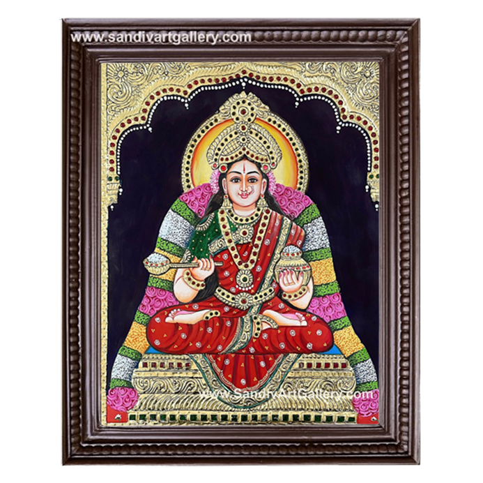 Sri Annalakshmi Tanjore Painting