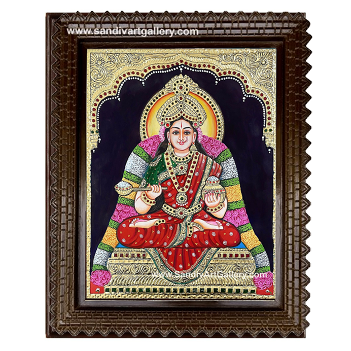 Sri Annalakshmi Tanjore Painting