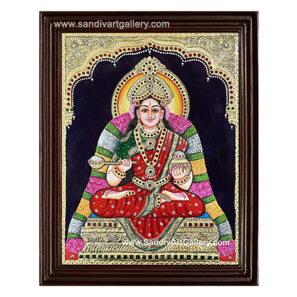 Sri Annalakshmi Tanjore Painting
