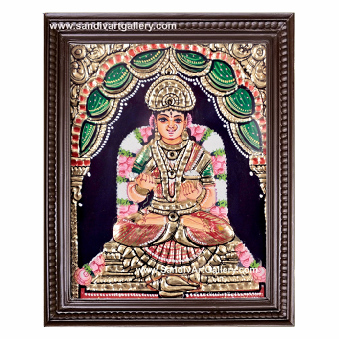Annapoorani Small Size Tanjore Painting1