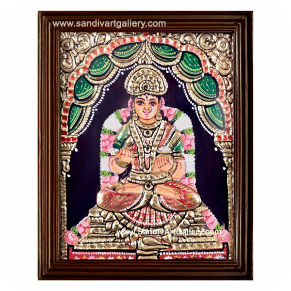 Annapoorani Small Size Tanjore Painting1