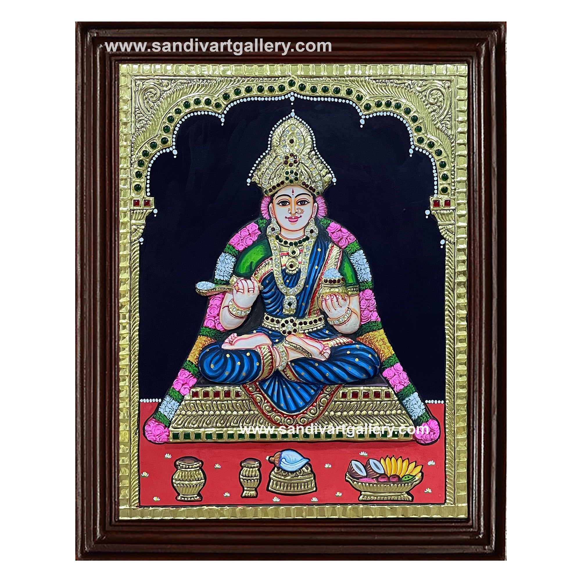 Annapurani 2D Embossed Tanjore Painting