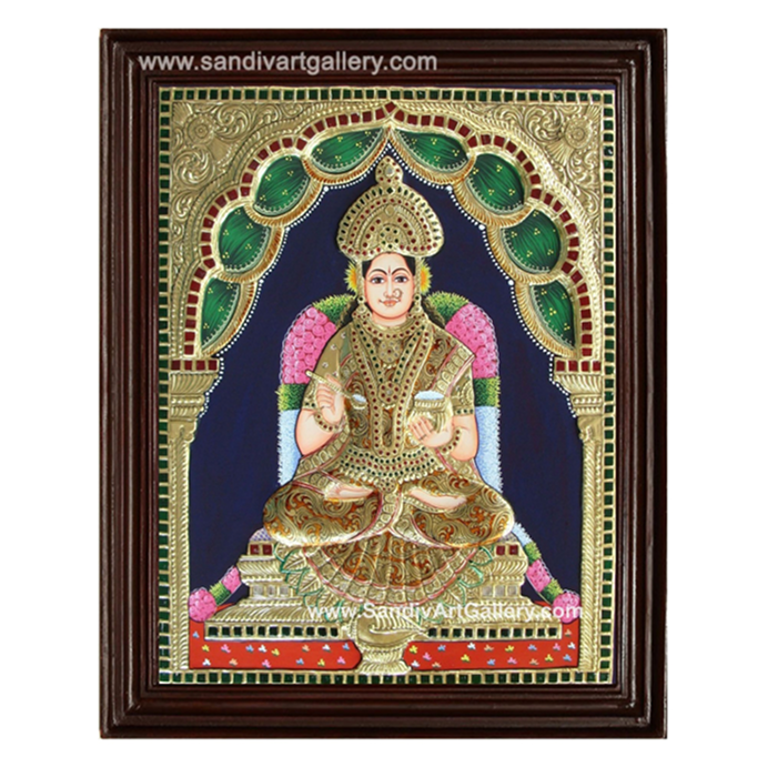 Annapurani 2D Embossed Tanjore Painting