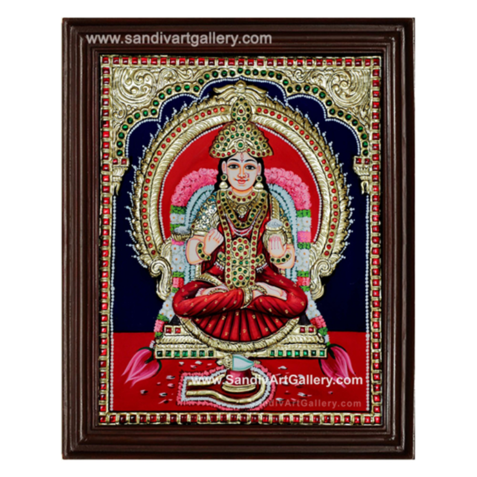 Annapoorani Semi Embossed Tanjore Painting1