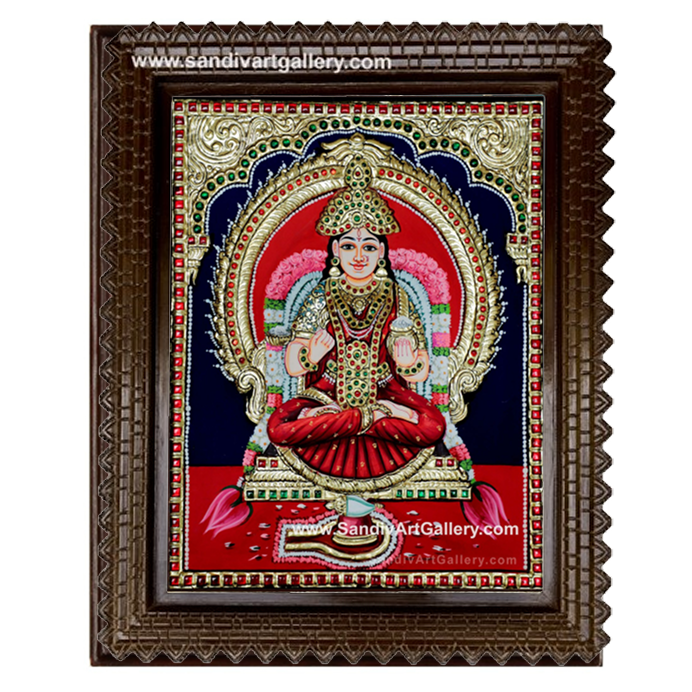 Annapoorani Semi Embossed Tanjore Painting1