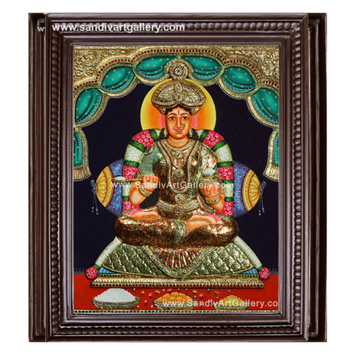 Annapoorani 3D Embossed Tanjore Painting