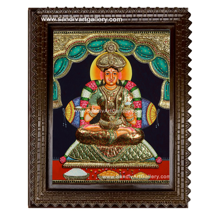 Annapoorani 3D Embossed Tanjore Painting