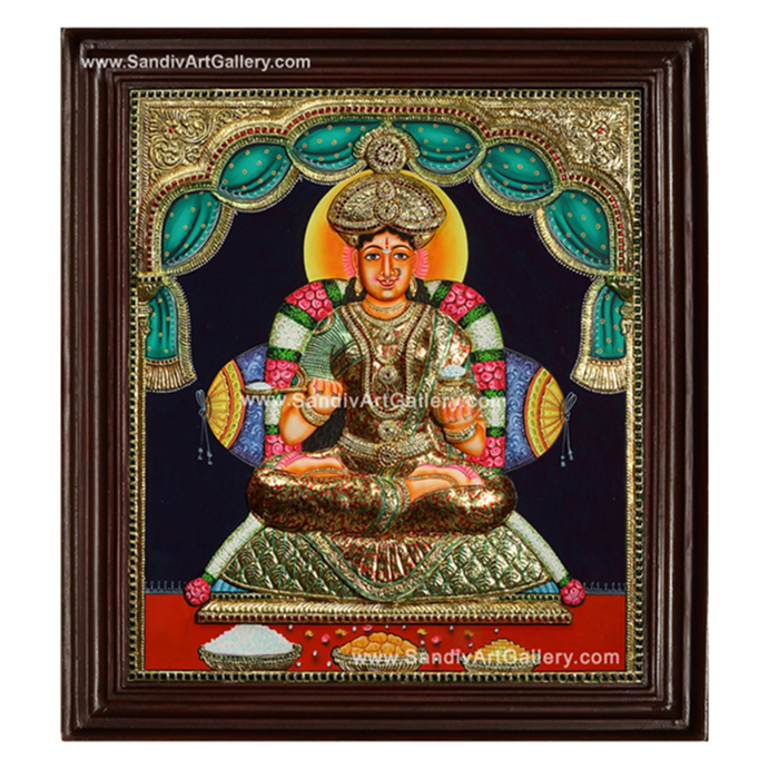 Annapoorani 3D Embossed Tanjore Painting
