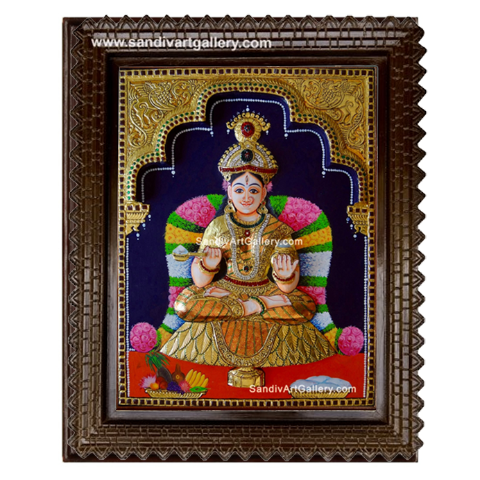 Annapoorani 3D Super Embossed Tanjore Painting