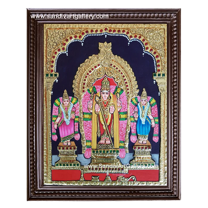 Palamuthir Solai Murugan Tanjore Painting