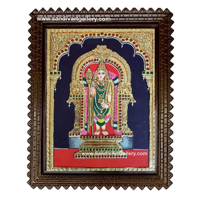 Swami Malai Murugan Tanjore Painting