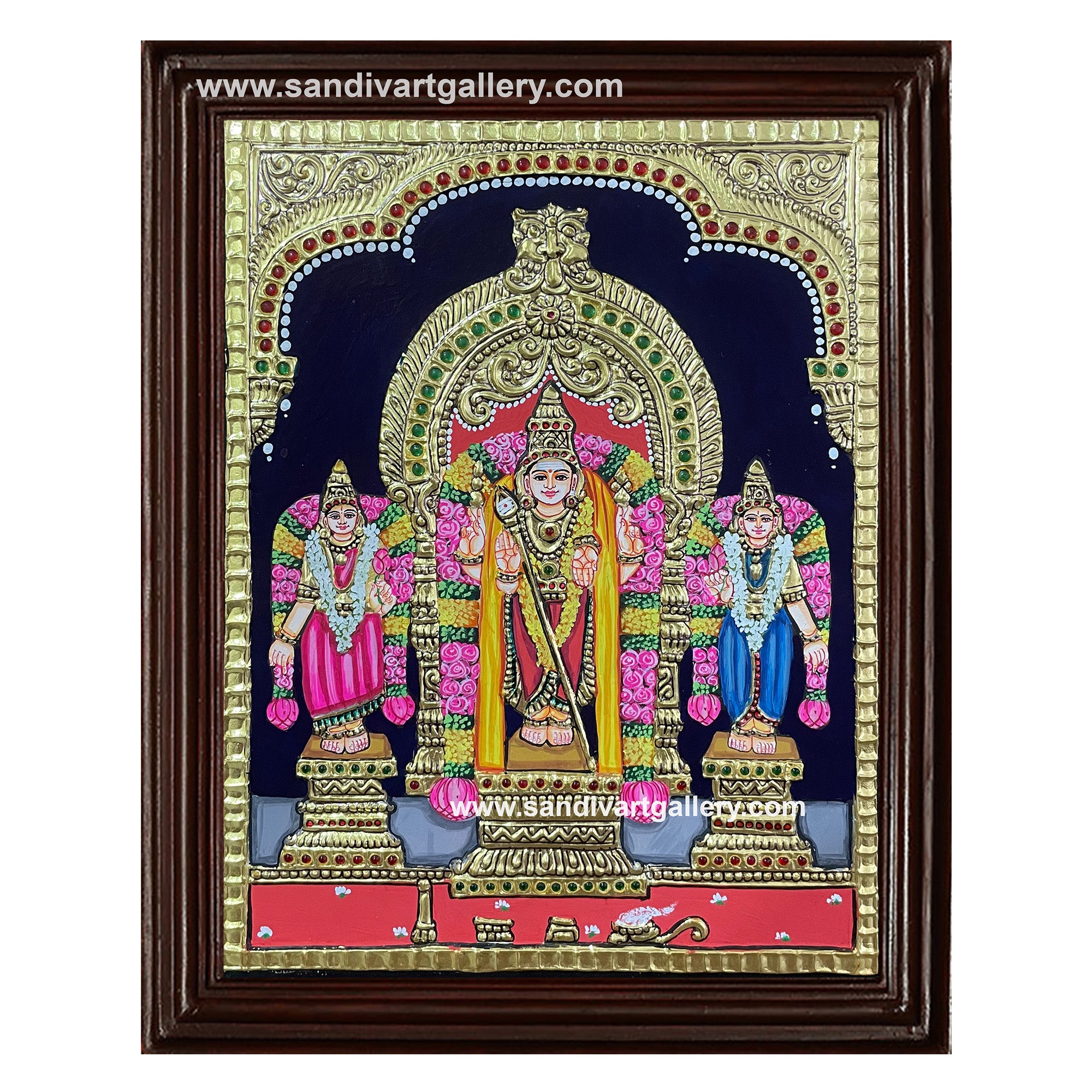 Palamuthir Solai Murugan Tanjore Painting