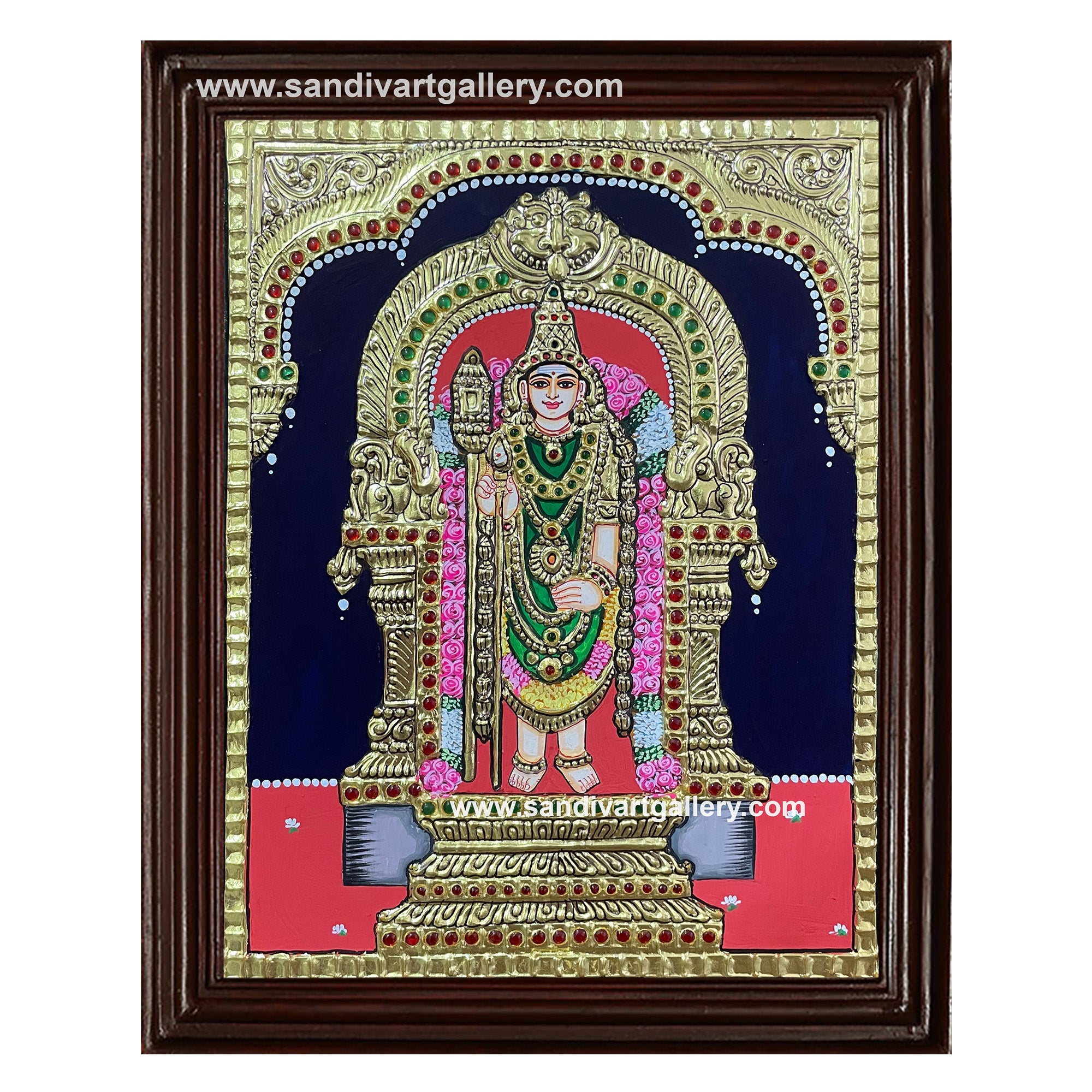 Swami Malai Murugan Tanjore Painting