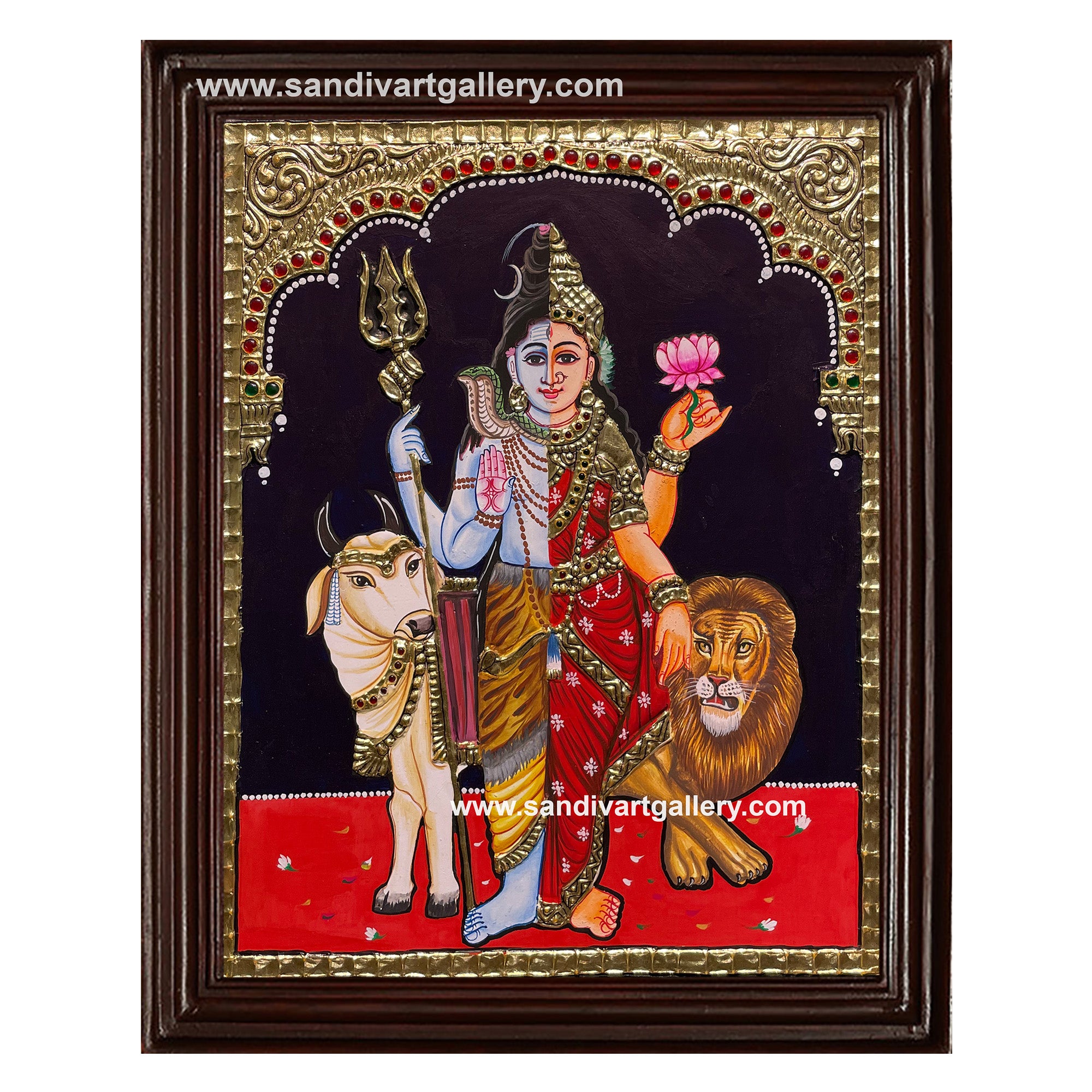 Ardhanarisvarar Tanjore Painting