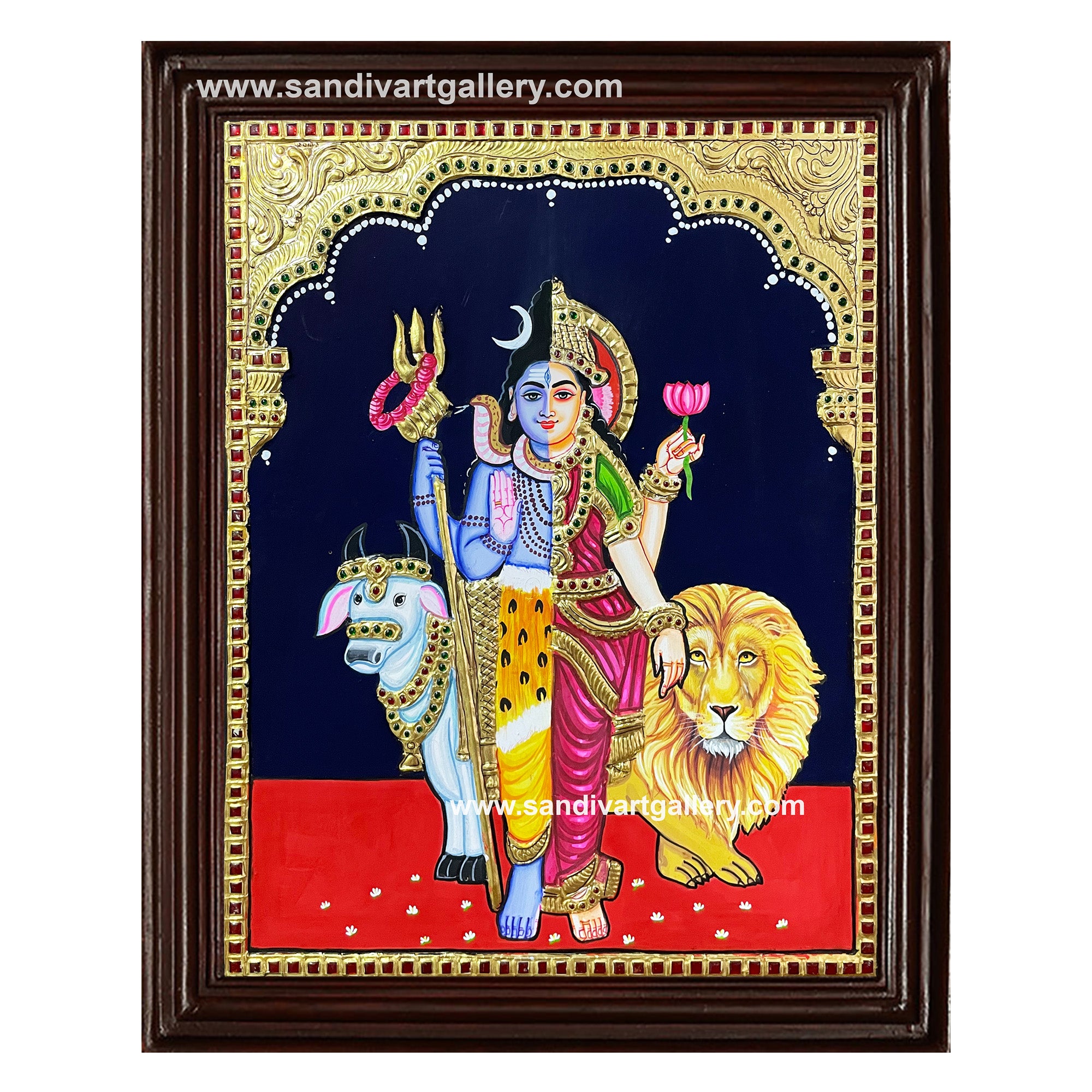 Arthanareeswarar Tanjore Painting