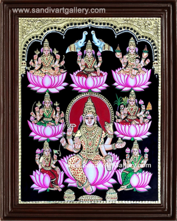 Ashtalakshmi Tanjore Painting