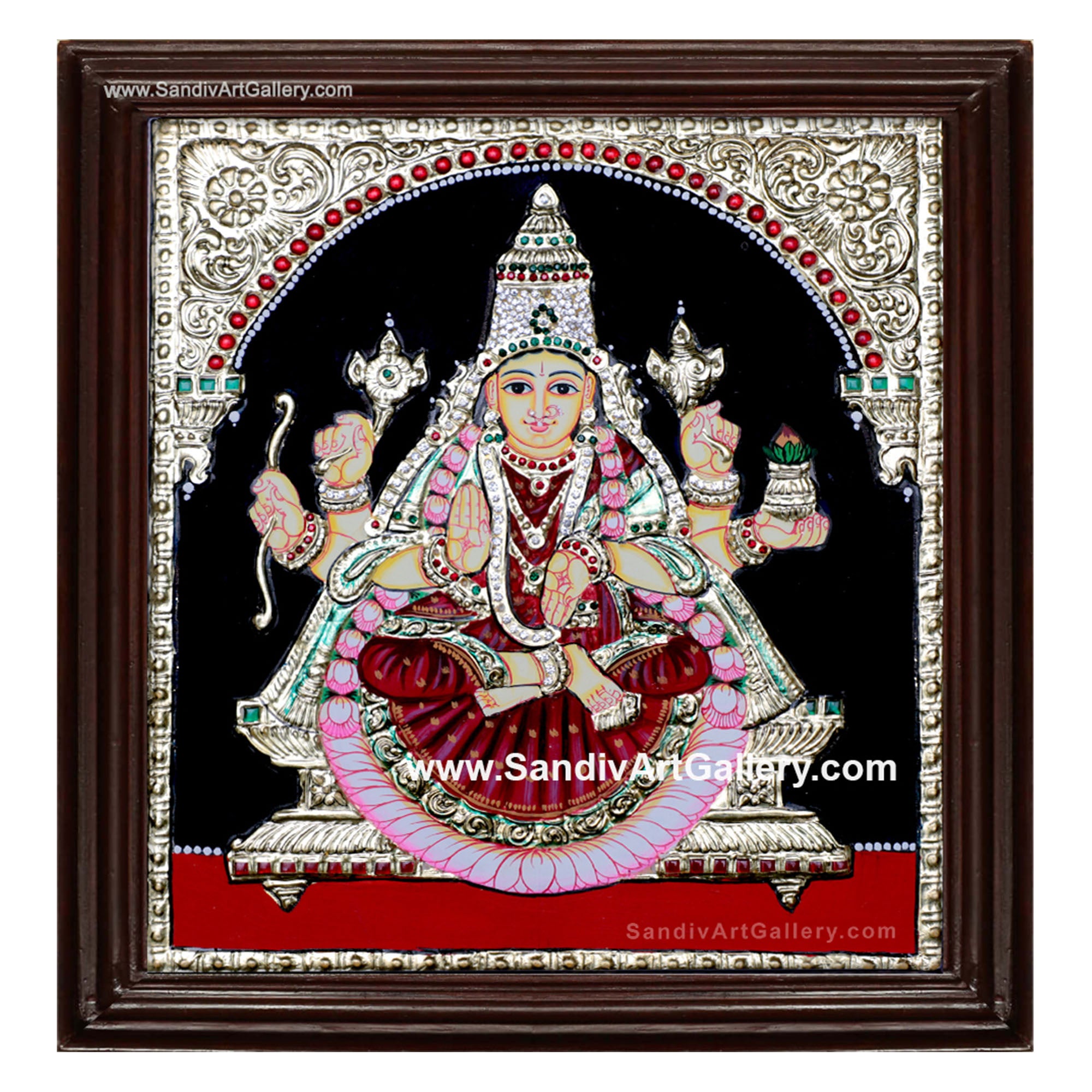 Dhana Lakshmi Tanjore Painting4