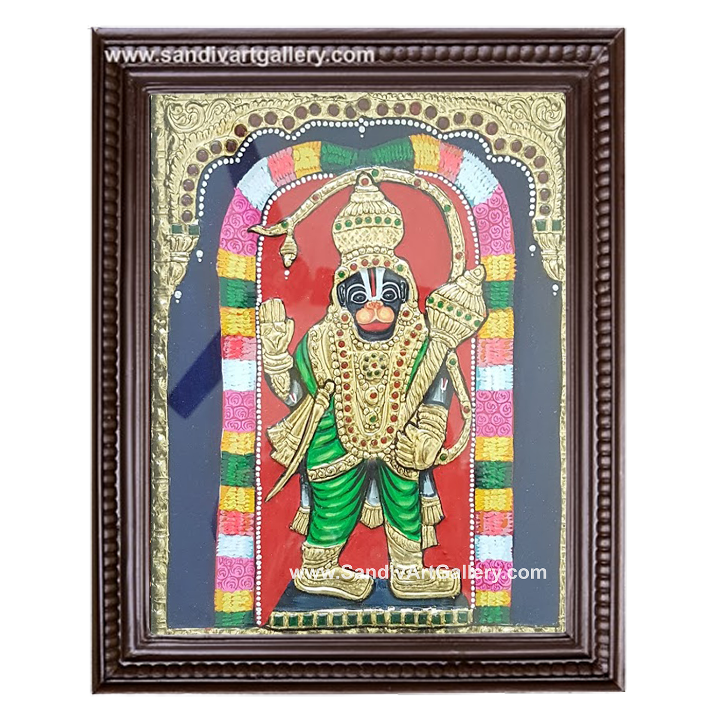 Hanuman Tanjore Painting3