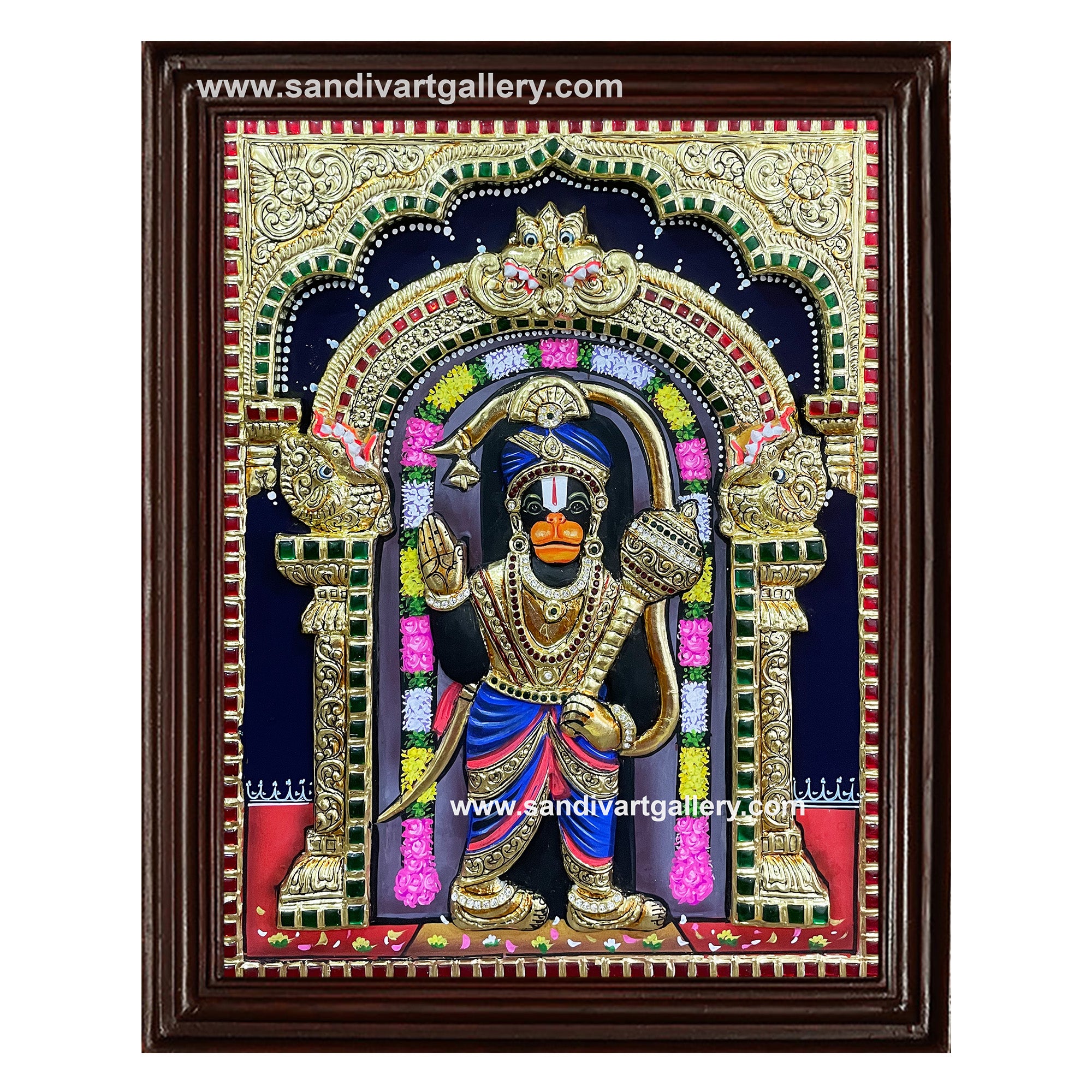 Hanuman 3D Tanjore Painting