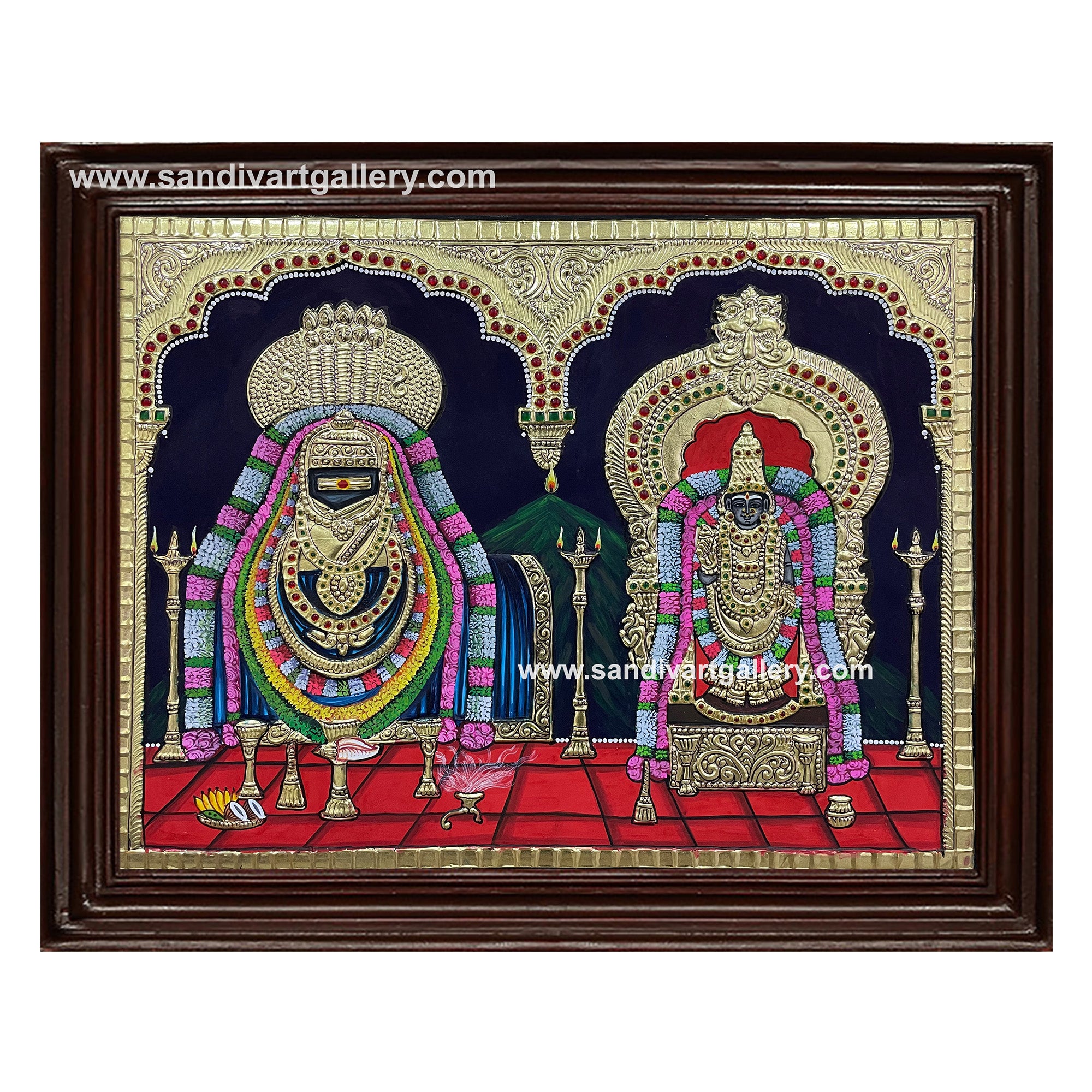Annamalai Unnamalai Tanjore Painting