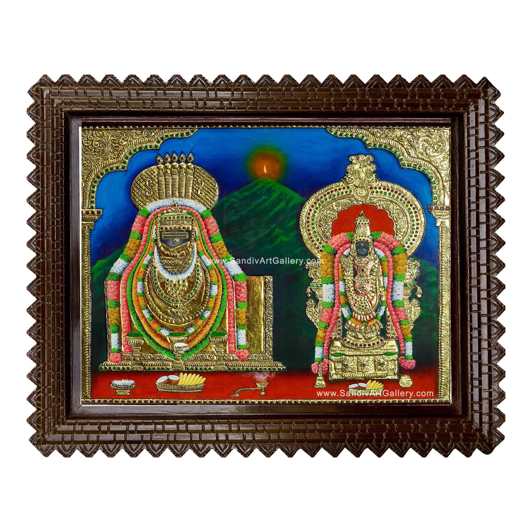 Annamalaiyaar Unnamalaiyaar Tanjore Painting