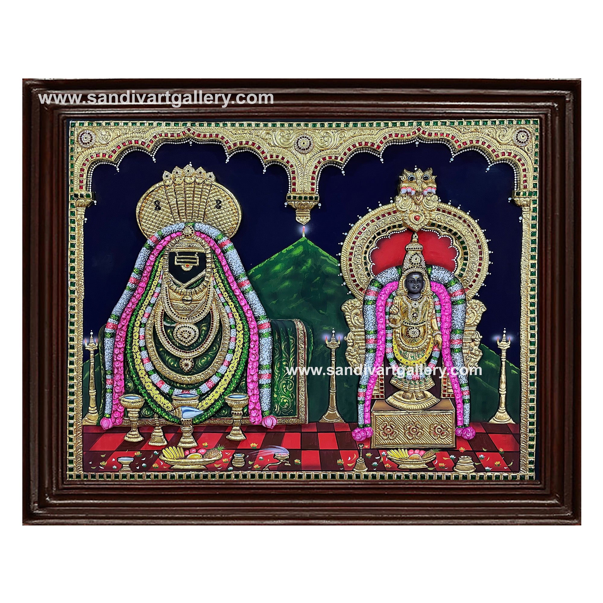 Annamalai Unnamalai 3D Super Embossed Tanjore Painting