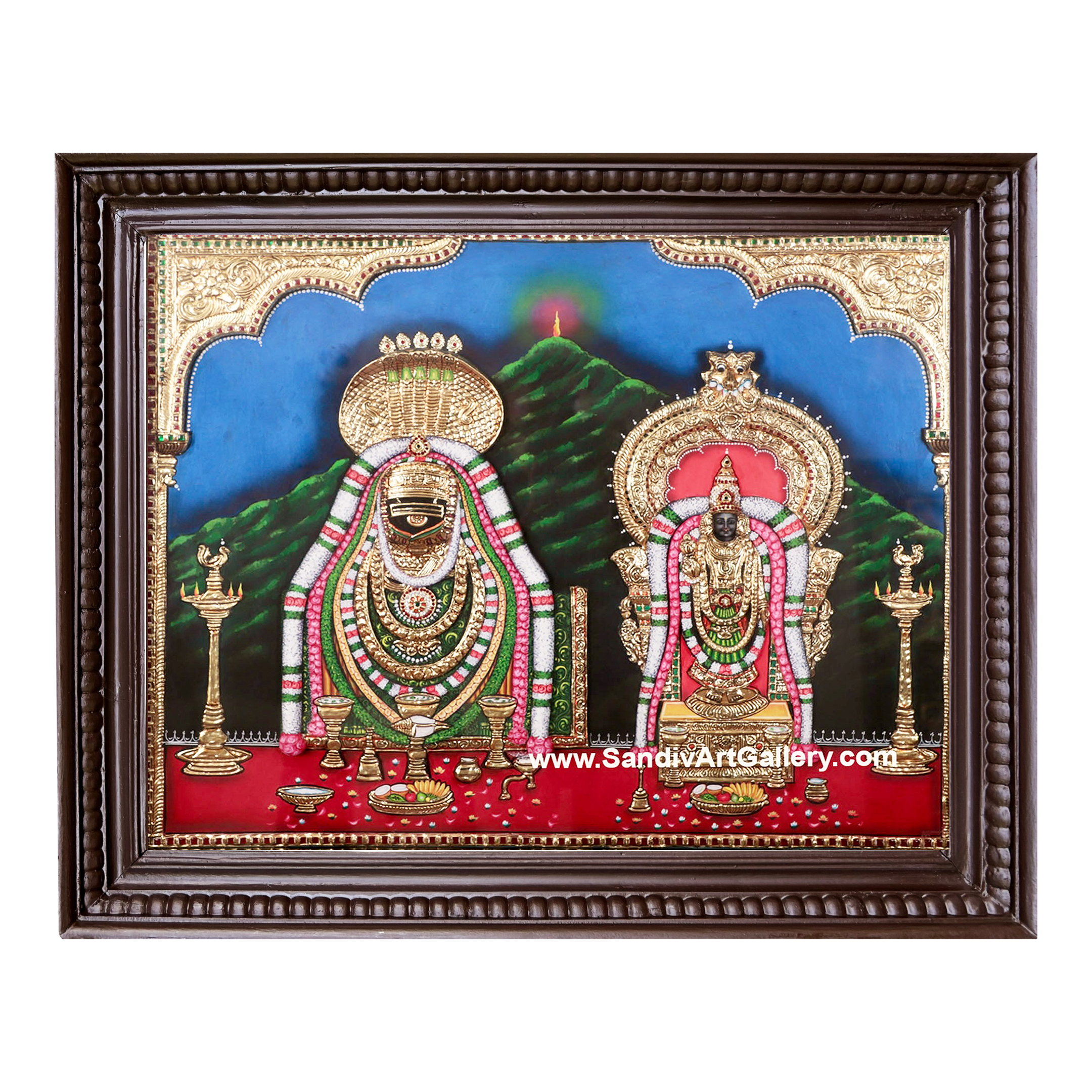 Annamalai Unnamalai 3D Super Embossed Tanjore Painting