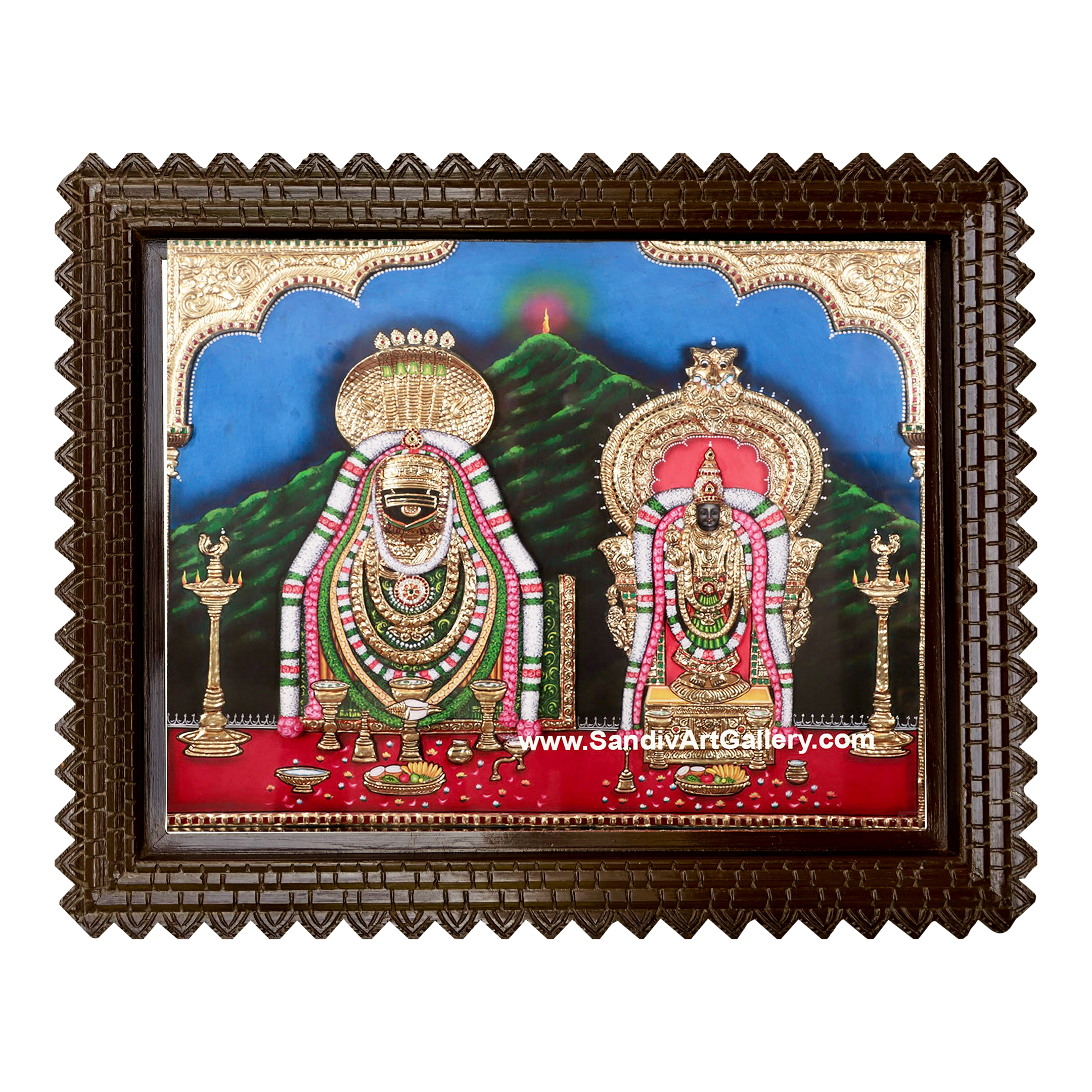 Annamalai Unnamalai 3D Super Embossed Tanjore Painting