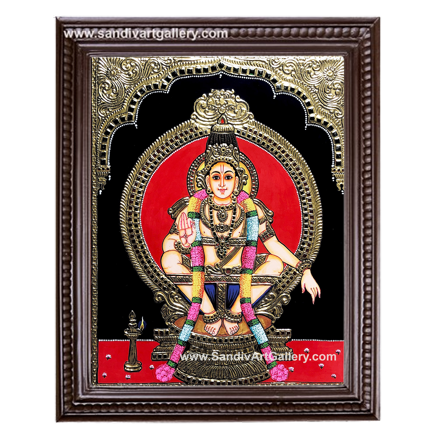 Swamy Ayyapan Tanjore Painting