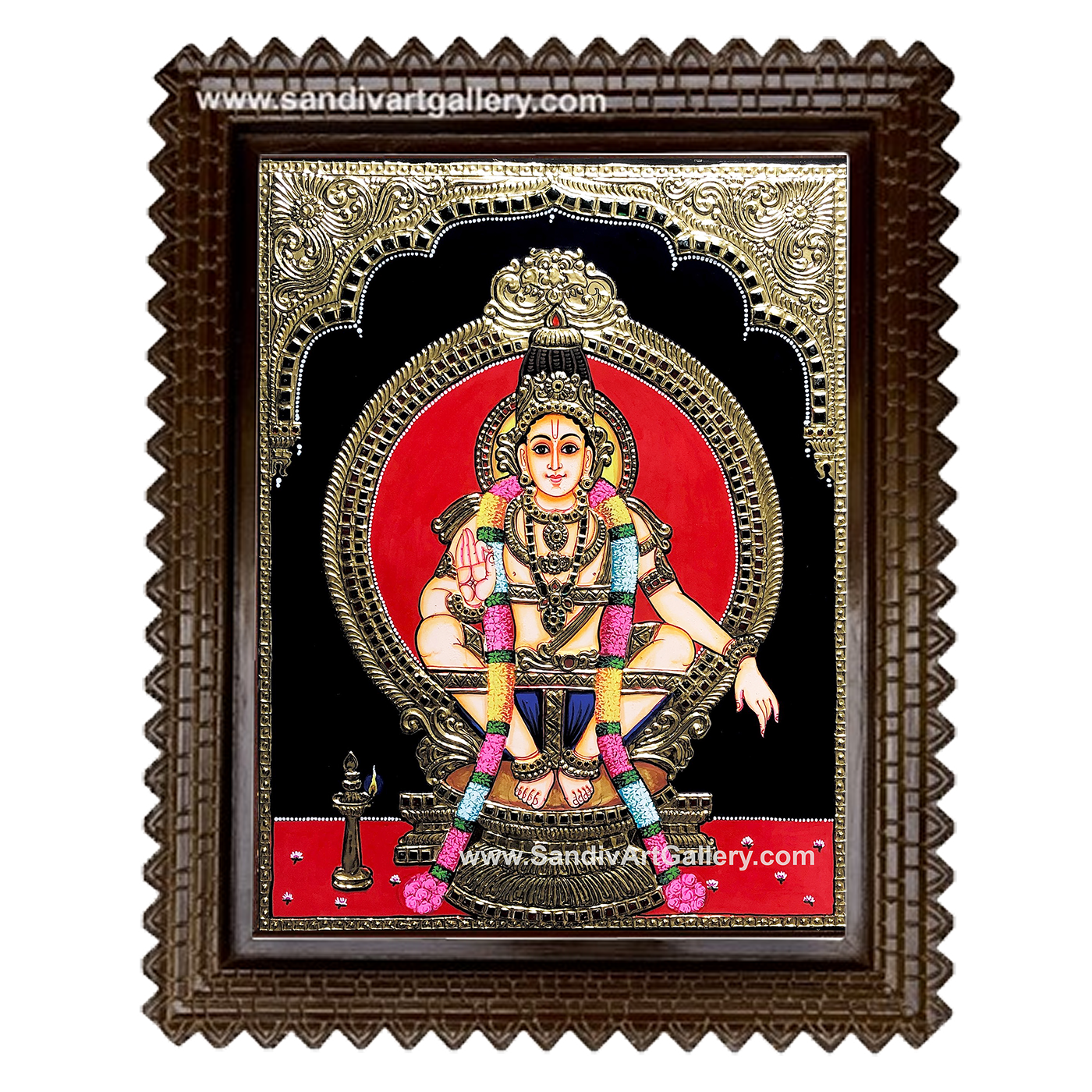 Swamy Ayyapan Tanjore Painting