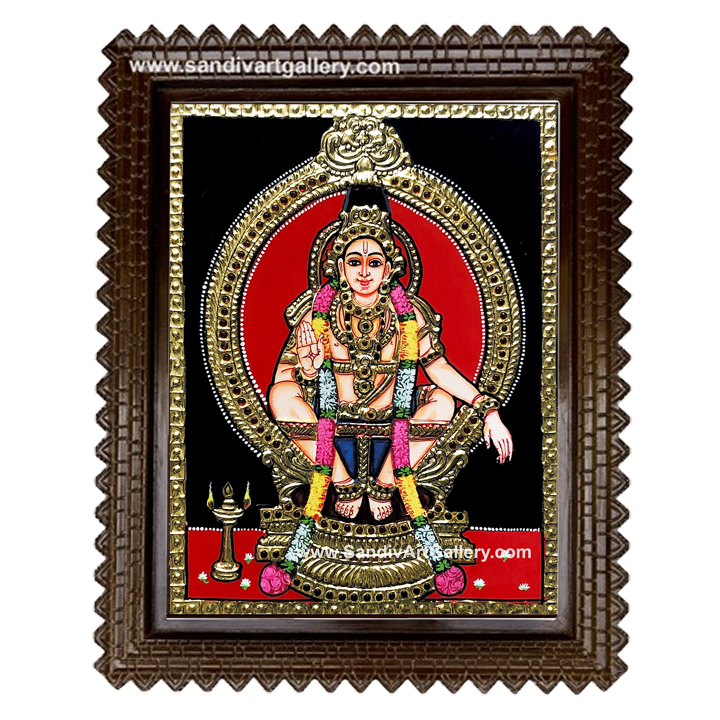 Sabarimala Ayyappan Tanjore Painting