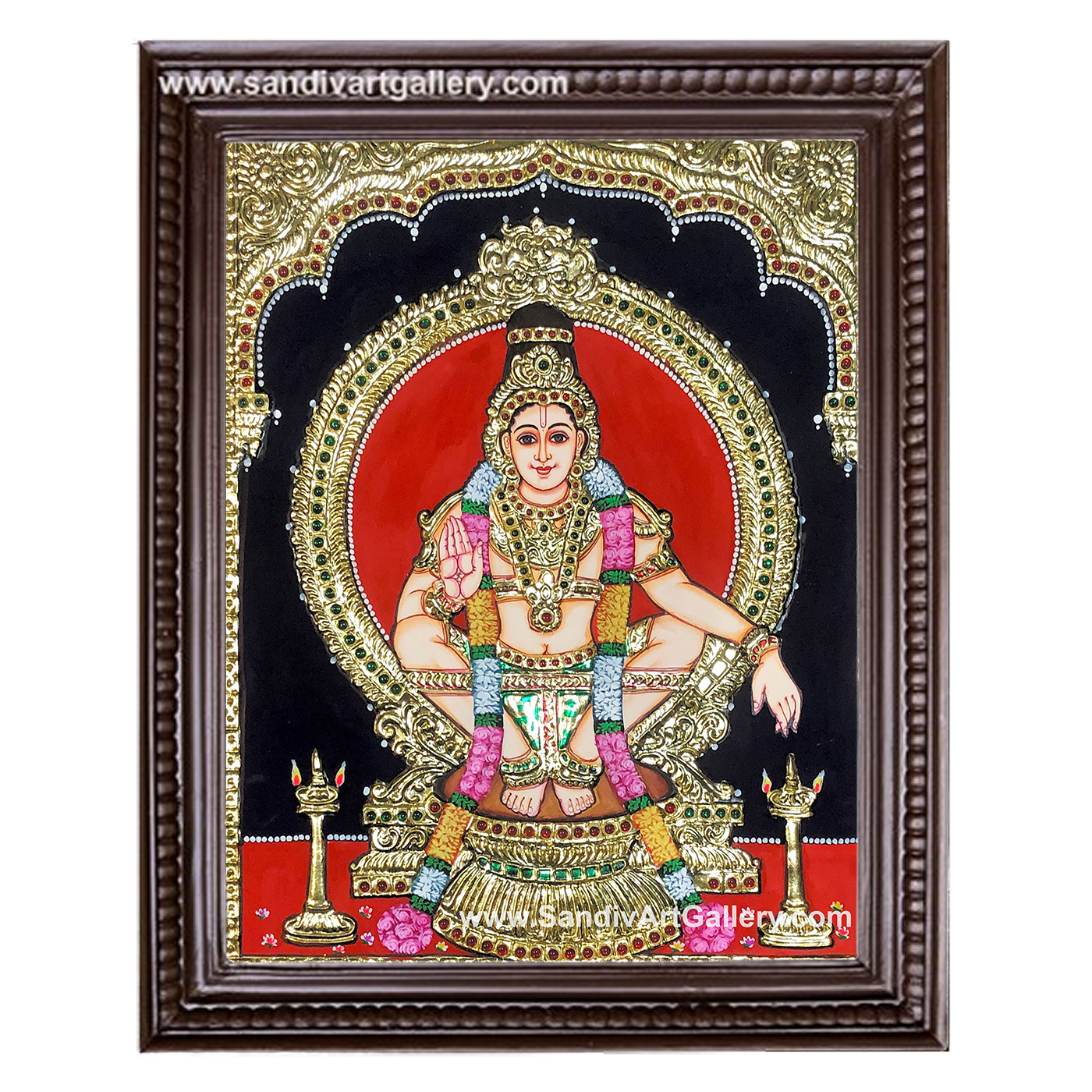 Ayyappan Tanjore Painting2